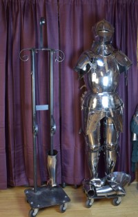 tube and scroll based static stands for the Frazier armors
