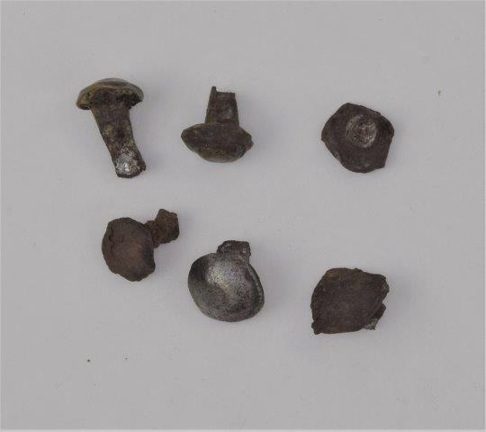 Original 16th c. rivet on armour